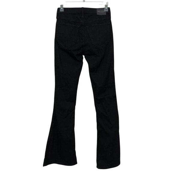 NWT Hollister High Rise Flare Black Denim Women's Jeans Size 3R - Picture 2 of 8